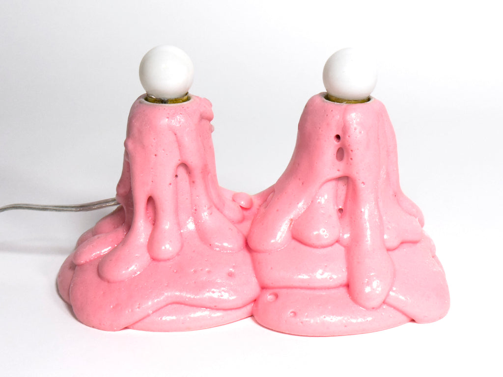 Double Pink Foam Lamp