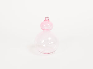 Transparent Pink Bubble Vase