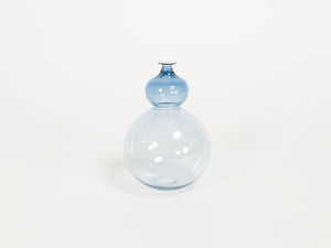 Transparent Blue Bubble Vase