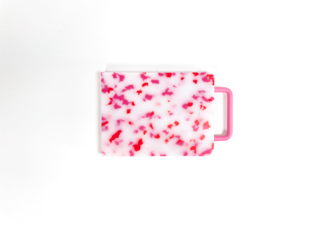 Small Pink/White Cutting Board