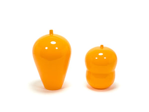 Opaque Orange Double Hump Vase