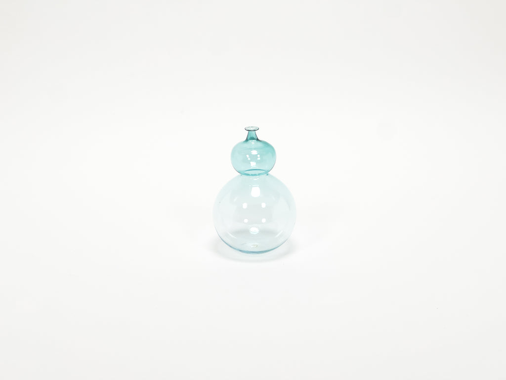 Transparent Green Bubble Vase