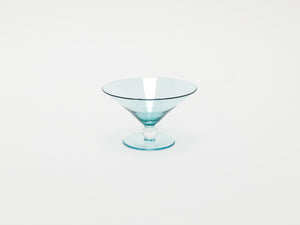 Transparent Green Martini Glass