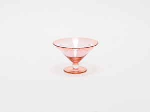 Transparent Pink Martini Glass