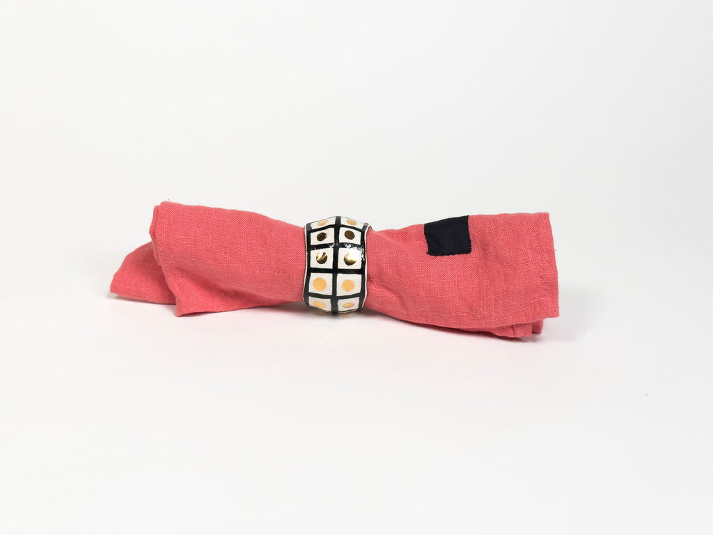 Napkin Ring + Pink Napkin
