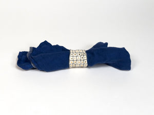 Napkin Ring + Blue Napkin