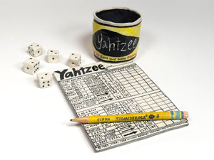 Yahtzee!  (Pad, Pencil, 5 Dice + Cup)