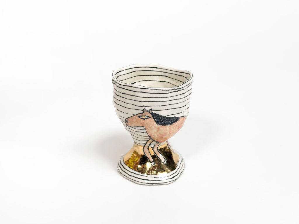Goblet with Horse + Sun