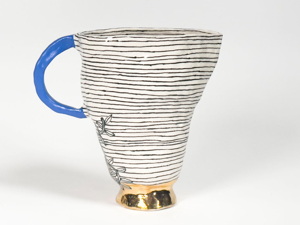 Pitcher - Blue Handle