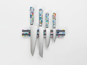 Multi Confetti Knife Set and Magnet