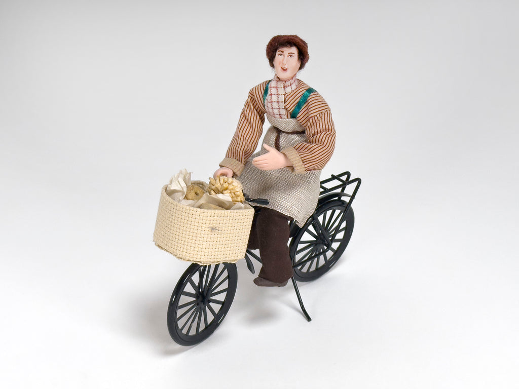 Bread Seller on Bicycle Miniature