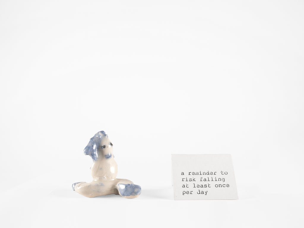 a reminder to risk falling at least once per day