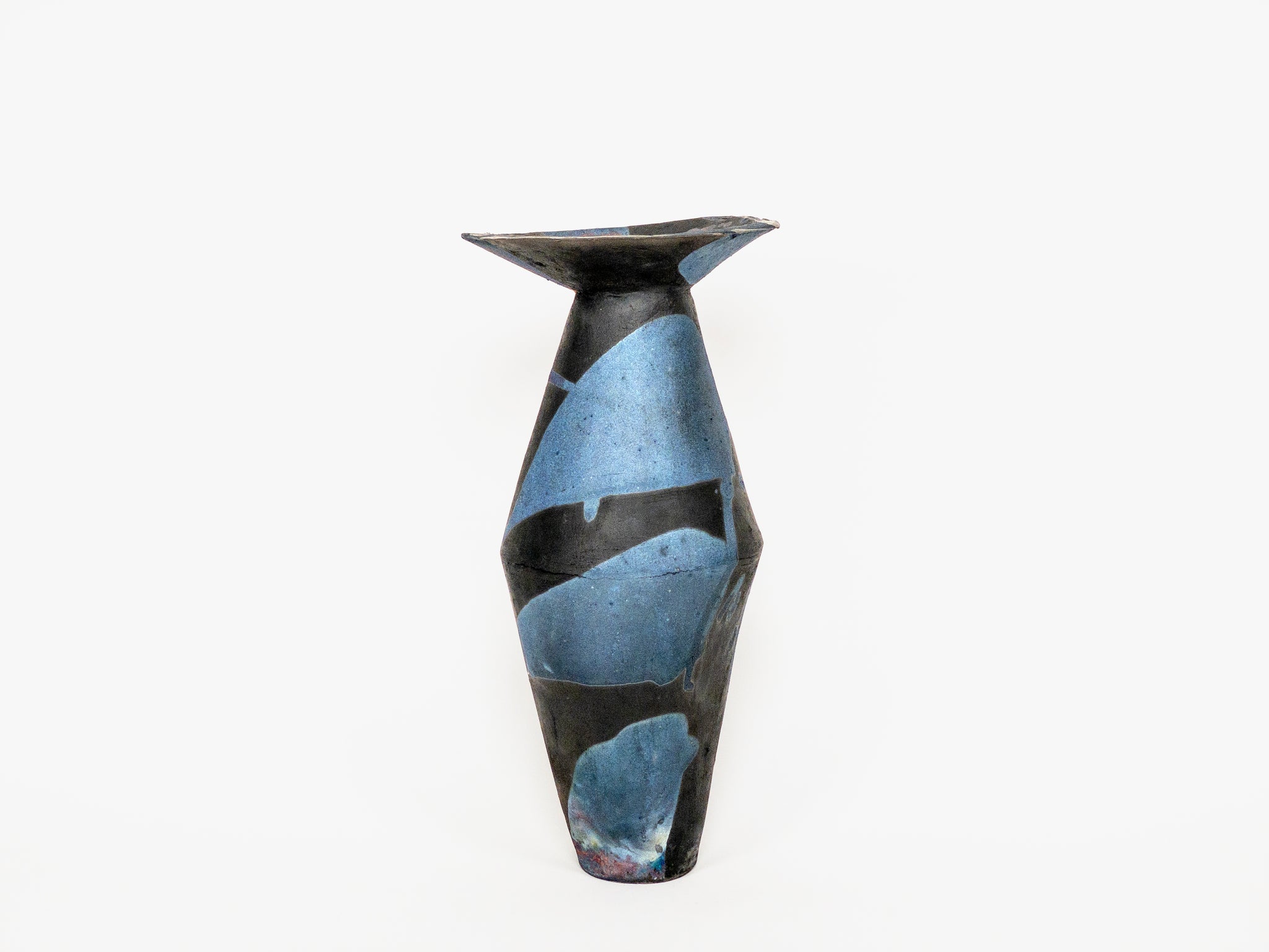 Indigo Raku Vessel III