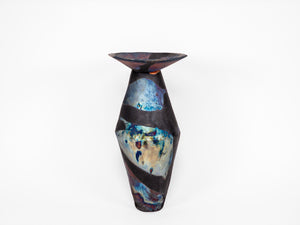 Indigo Raku Vessel III