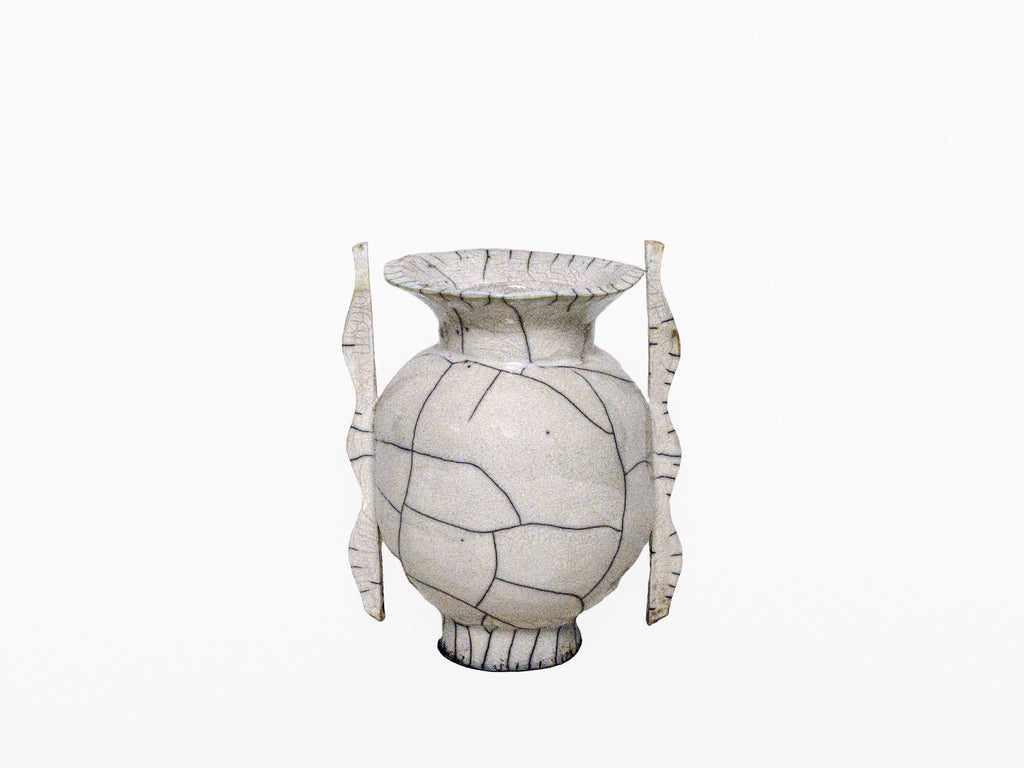 Matisse Handles Raku Fired Vessel