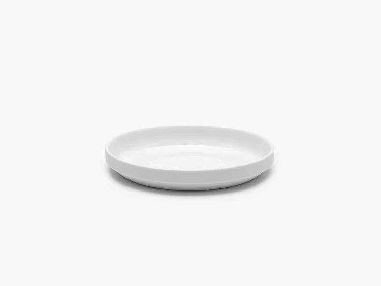 Small Low Plate White