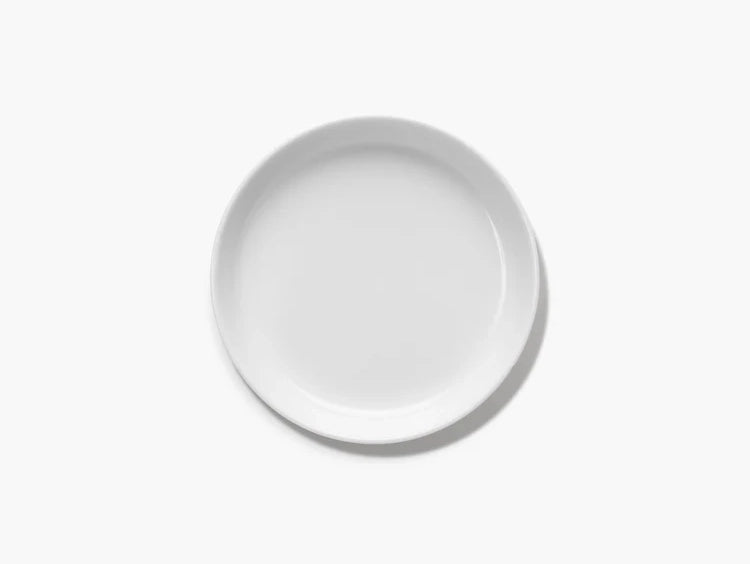 Small Low Plate White
