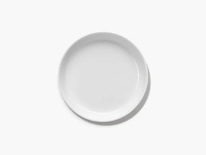 Small Low Plate White