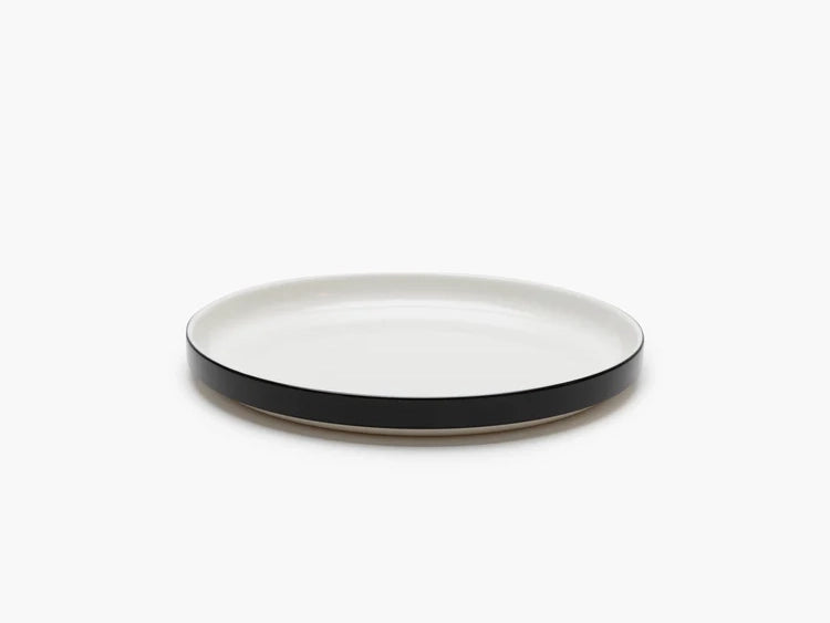Large Low Plate Black Edge