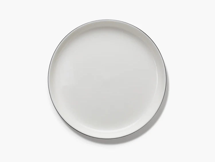 Large Low Plate Black Edge