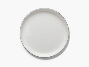 Large Low Plate Black Edge