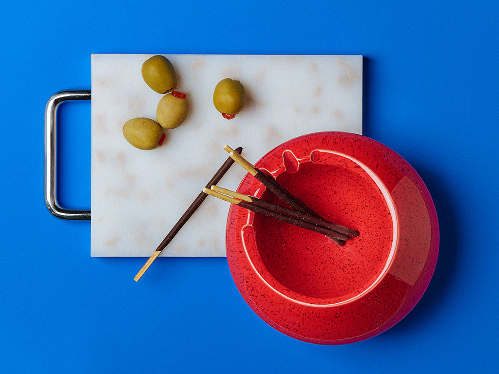Small Gray/White Cutting Board