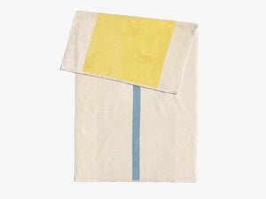 Beach Towel - Sky Blue + Yellow