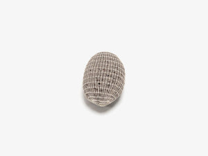 Large Basalt Palmstone With Elongated Weave Grid