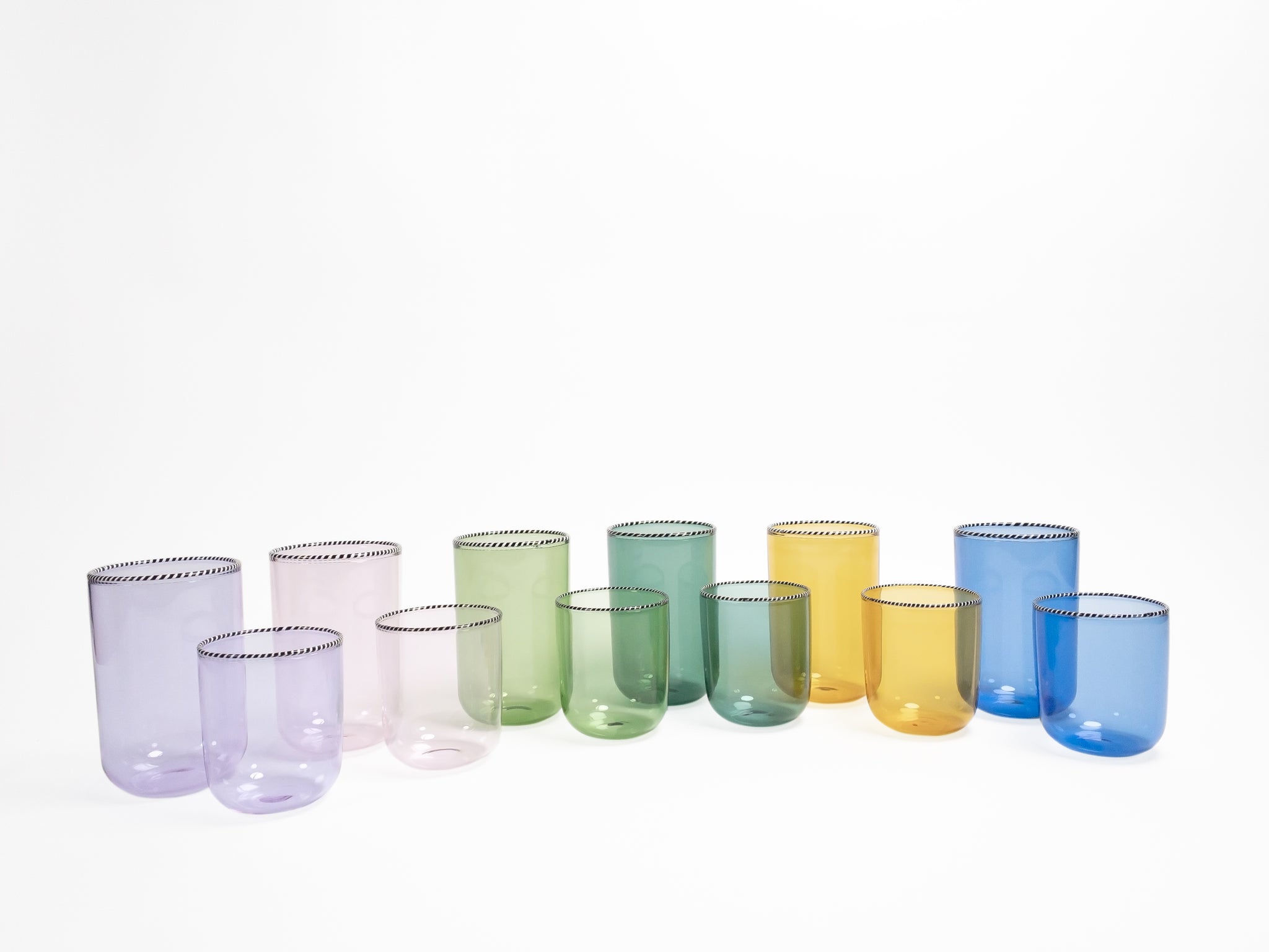 Large Rainbow Glass Set
