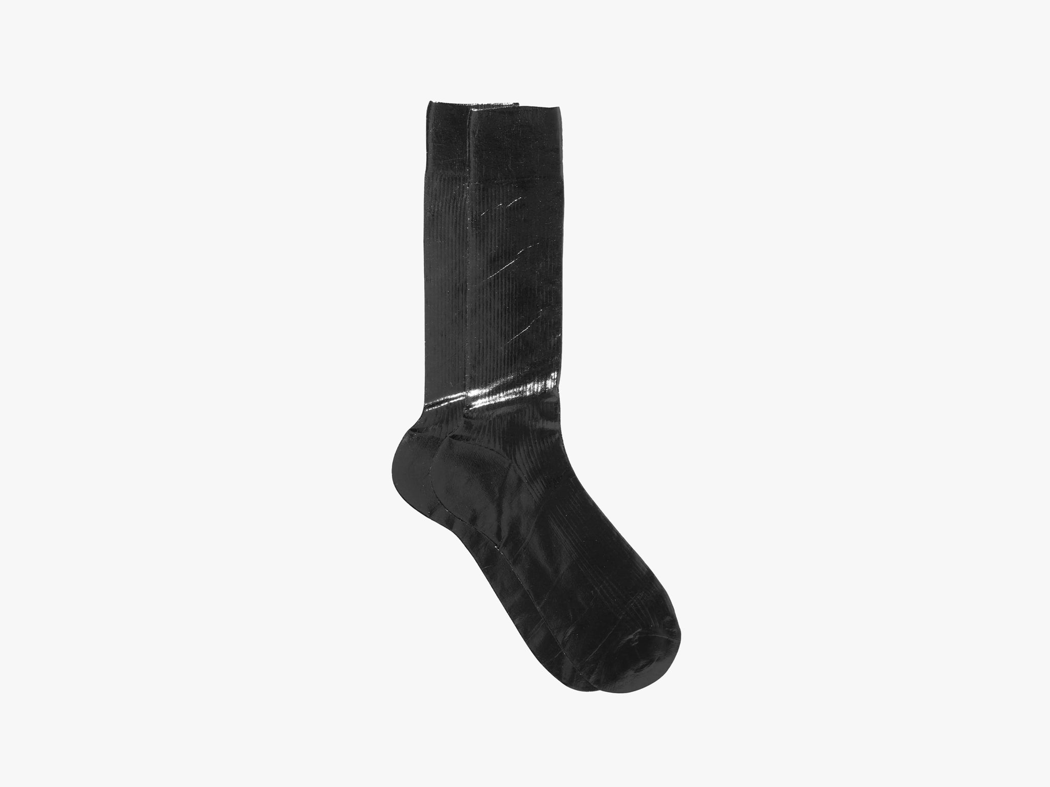 Metallic Laminated Socks - Black – Fredericks and Mae