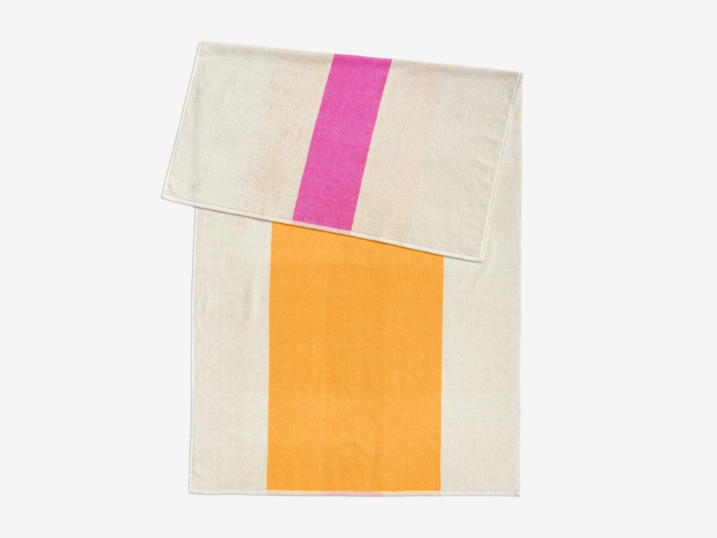 Beach Towel - Sunny Yellow + Pink