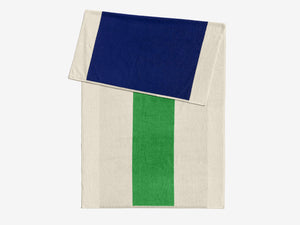 Beach Towel - Royal Blue + Green