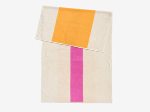 Beach Towel - Sunny Yellow + Pink