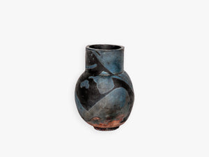 Indigo Raku Vessel IV