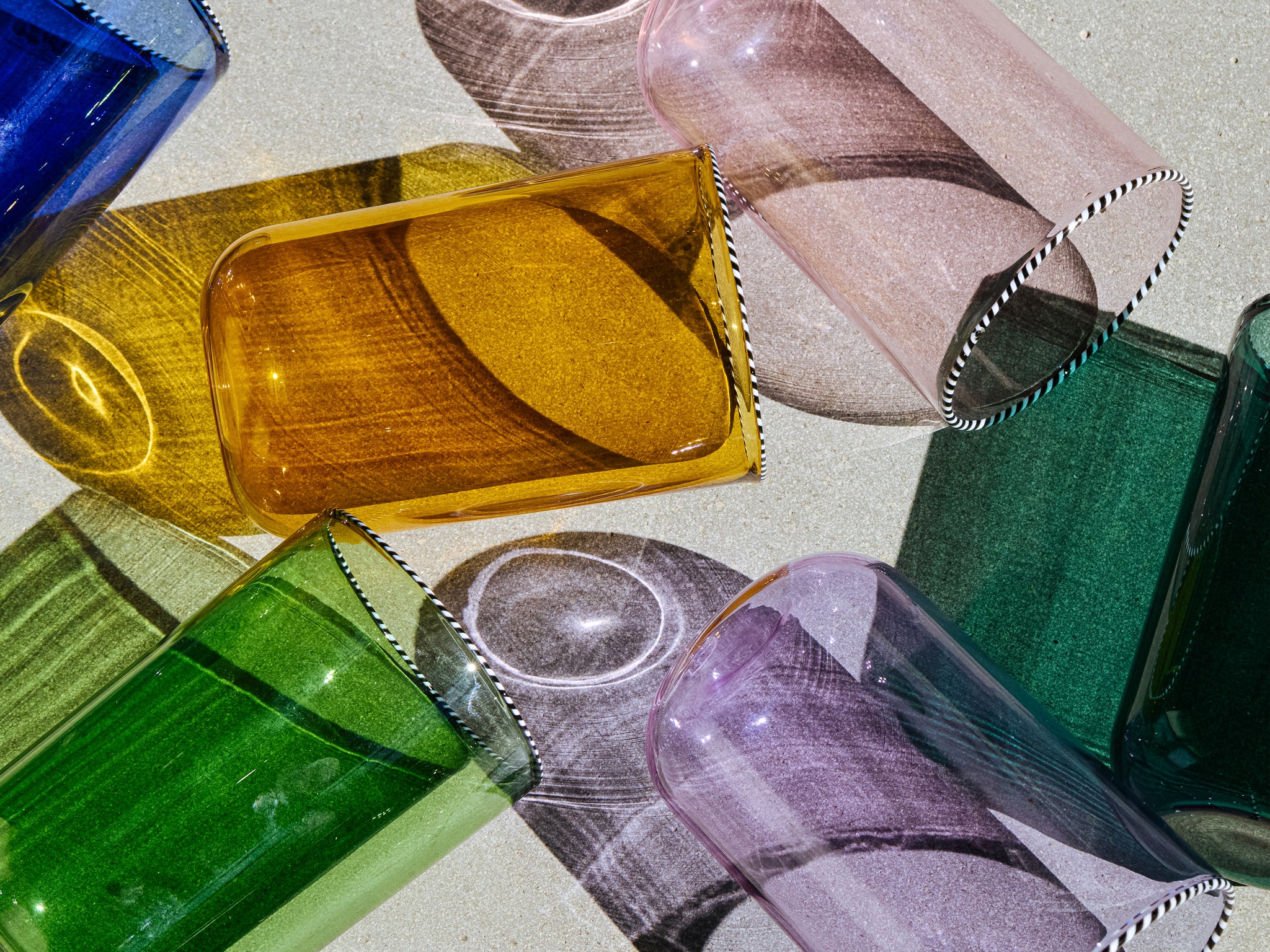 Large Rainbow Glass Set