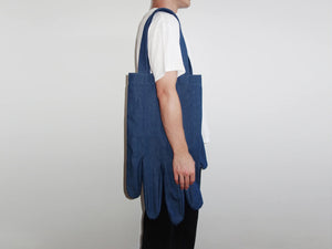 Right Hand Tote in Blue Denim