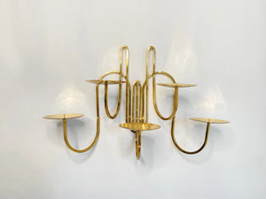 Five Armed Brass Candle Holder