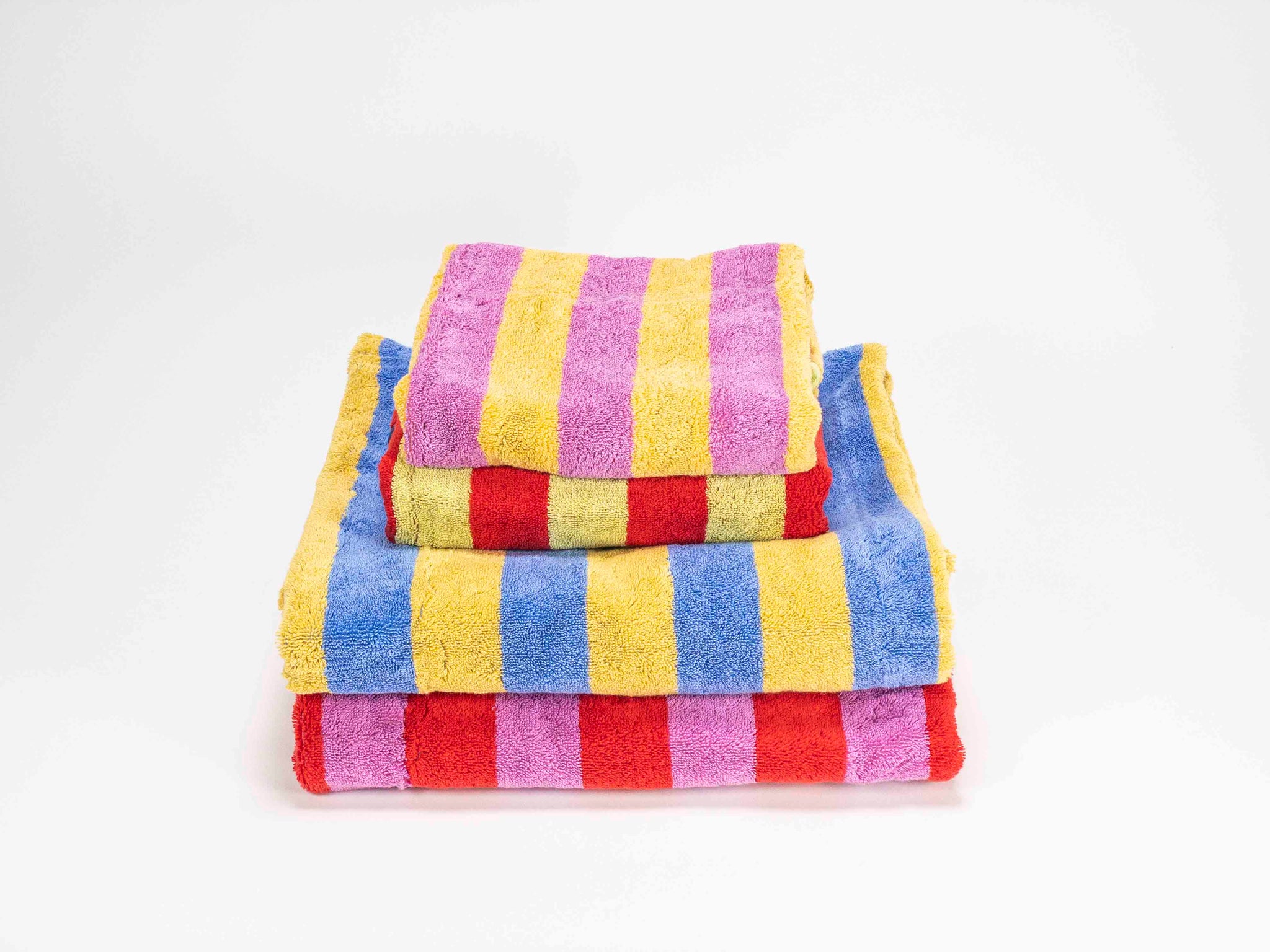 Cherry Stripe Hand Towel