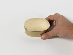 Small Ovular Brass Box