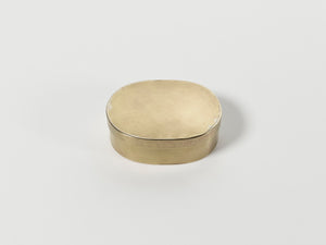 Small Ovular Brass Box