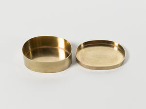 Small Ovular Brass Box