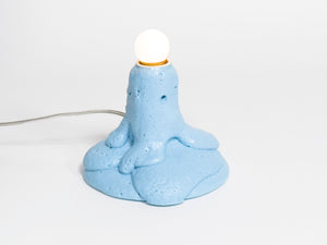 Small Blue Foam Lamp