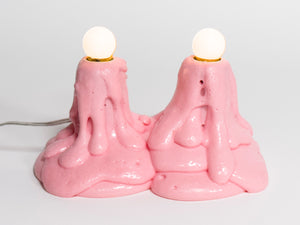 Double Pink Foam Lamp
