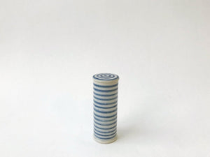 Blue and White Canister