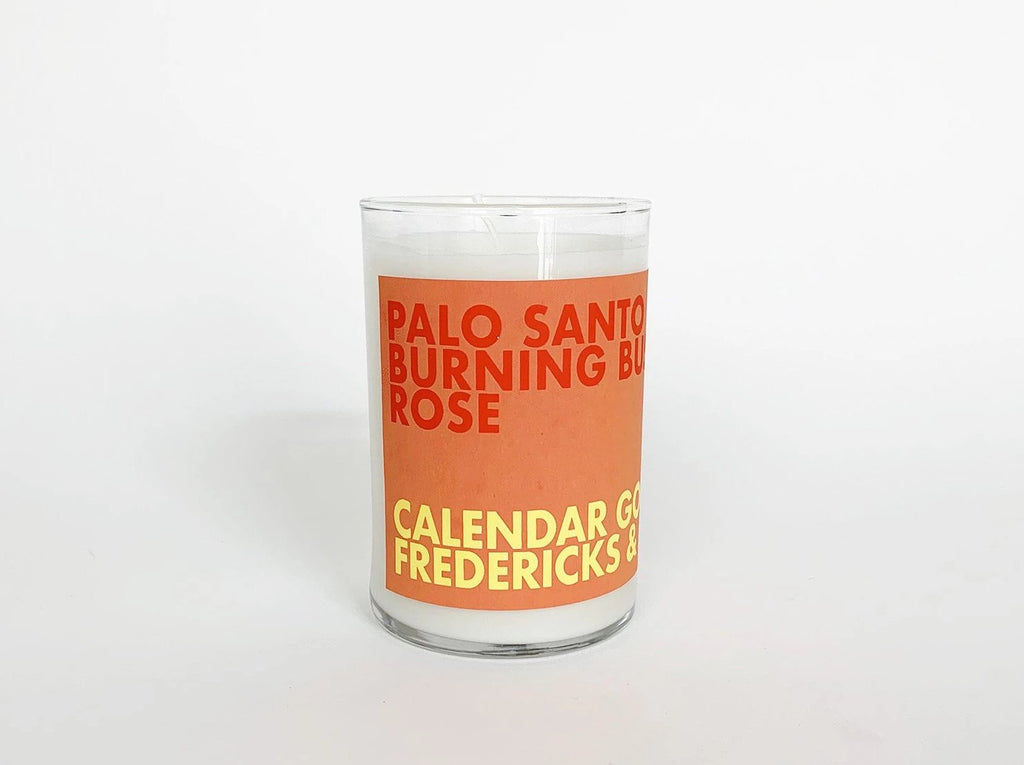 Scented Candle: Palo Santo, Burning Bush, Rose