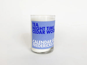 Scented Candle: Tea, Night Time, Cedar Wood