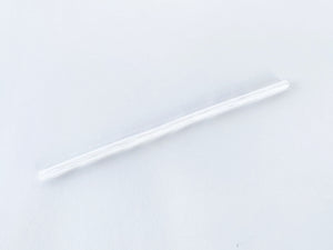 White & Clear Twisted Glass Straws