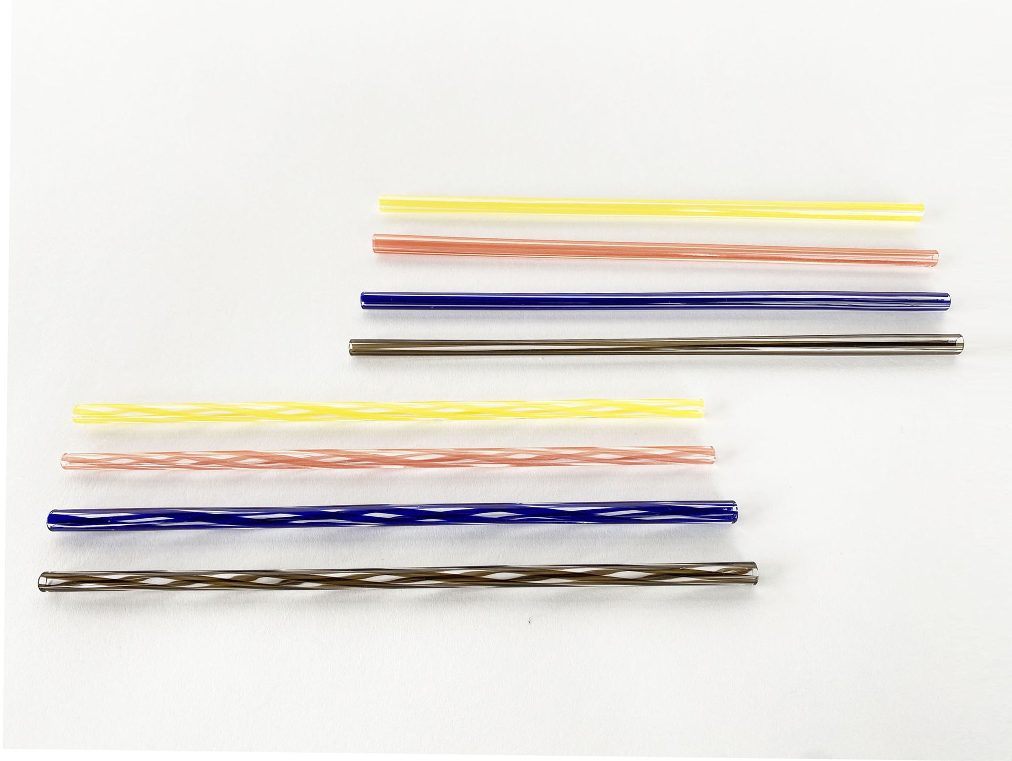 Set of 4 Striped Glass Straws – Fredericks and Mae