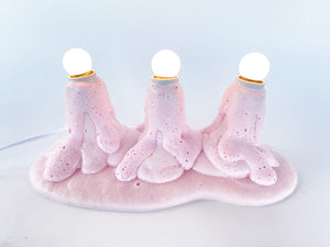 Tripple Pink Foam Lamp