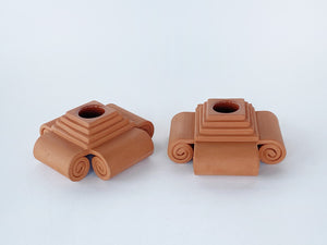 Carré Candle Holder - Terracotta